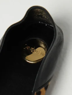 Ballerina Saint Laurent in cavallino animalier e nappa