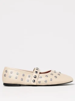 Ballerina Stella McCartney in pelle sintetica riciclata con borchie