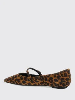 Ballerina Stuart Weitzman in camoscio stampa animalier