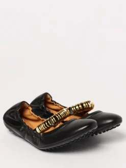 Ballerina Tod's in pelle con anelli metallici