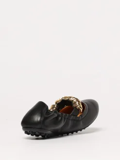 Ballerina Tod's in pelle con anelli metallici