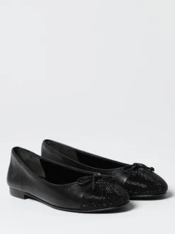 Ballerina Tory Burch in nappa con pavè di strass