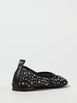 Ballerina Tory Burch in nylon a rete con strass all over