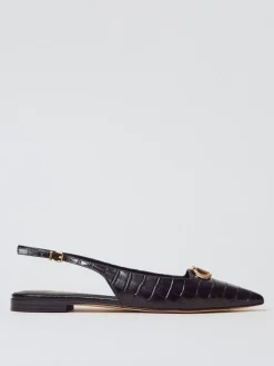 Ballerina Twinset in pelle stampa cocco