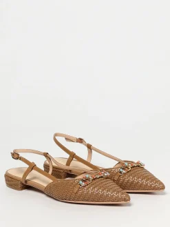 Ballerina Twinset in rafia con strass