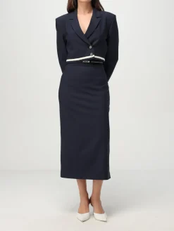 Blazer a doppiopetto crop MSGM