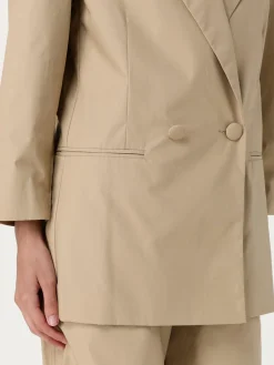 Blazer a doppiopetto in cotone Twinset Actitude