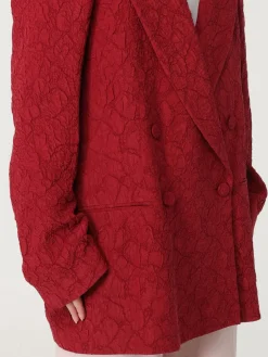 Blazer a doppiopetto in misto seta Dries Van Noten