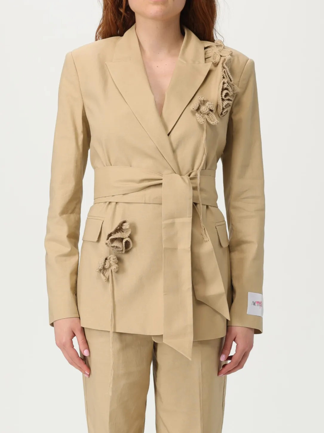 Blazer a monopetto con fiori Twinset Actitude