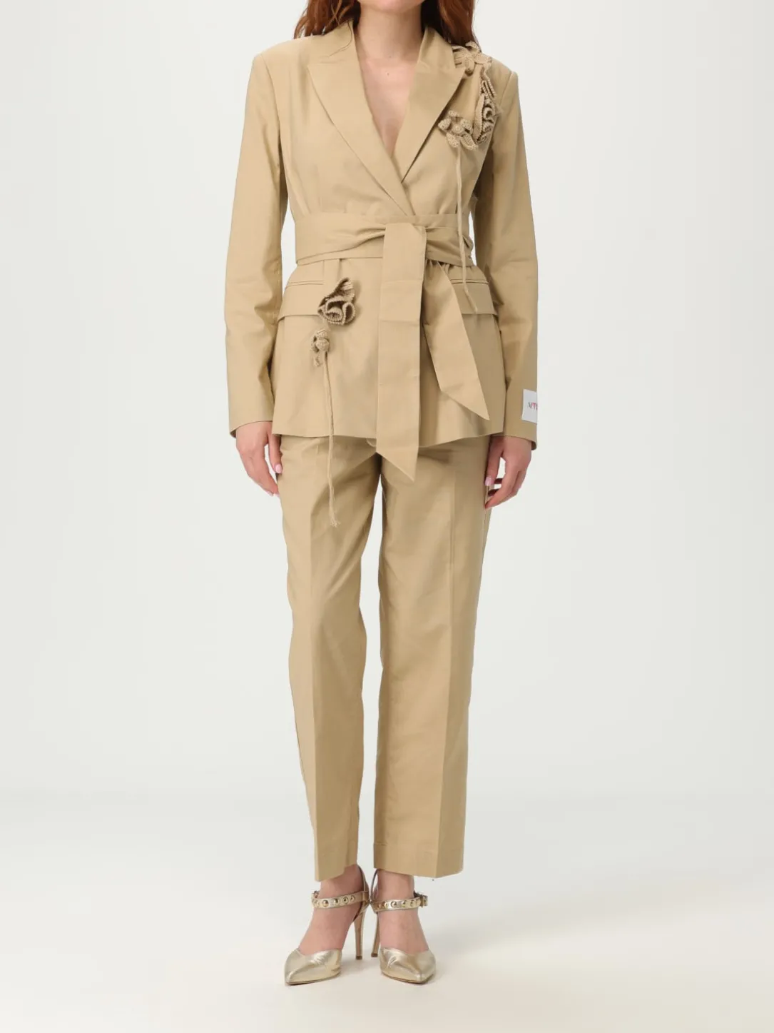 Blazer a monopetto con fiori Twinset Actitude