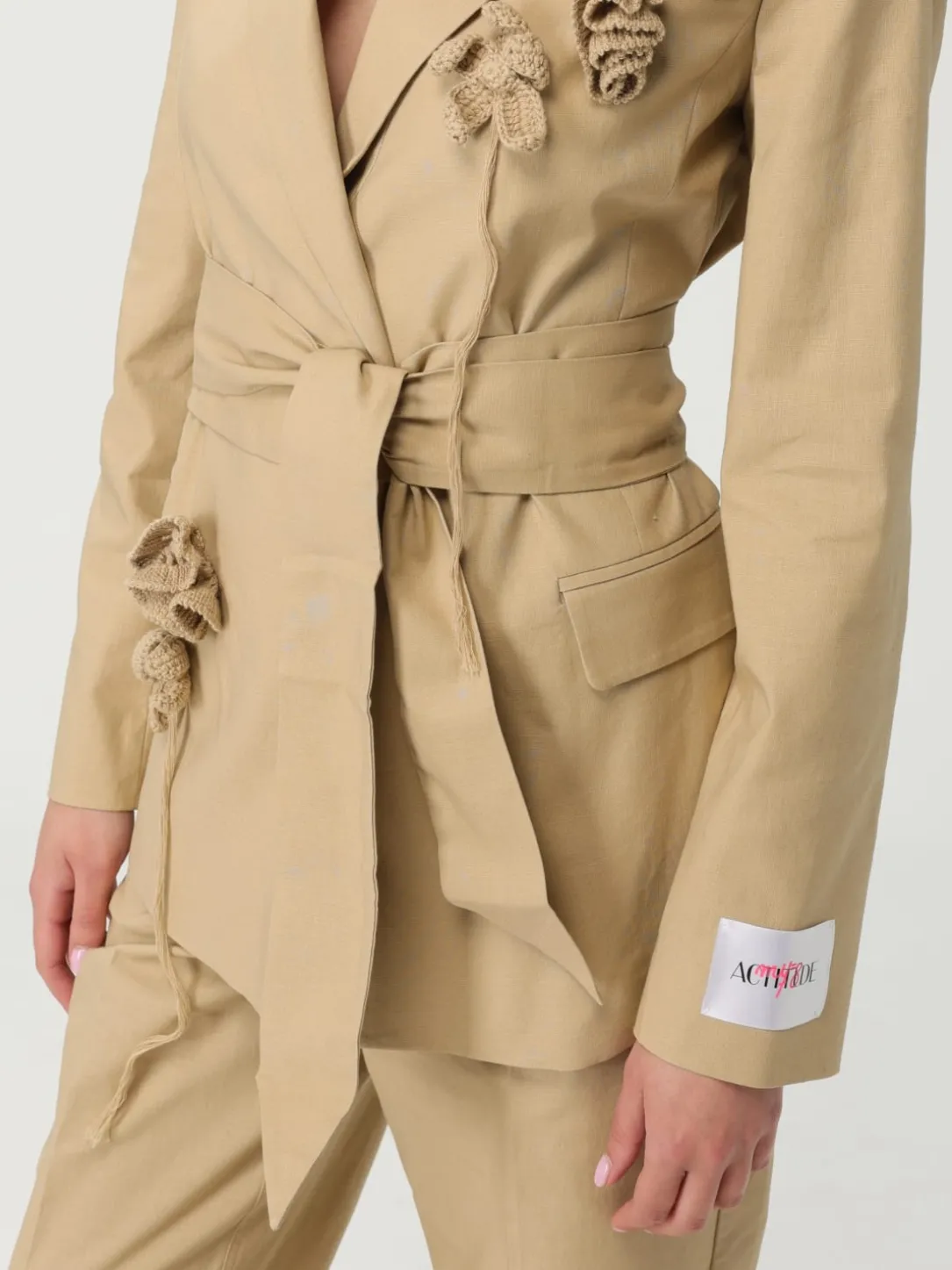 Blazer a monopetto con fiori Twinset Actitude