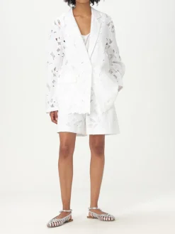 Blazer a monopetto in macramé