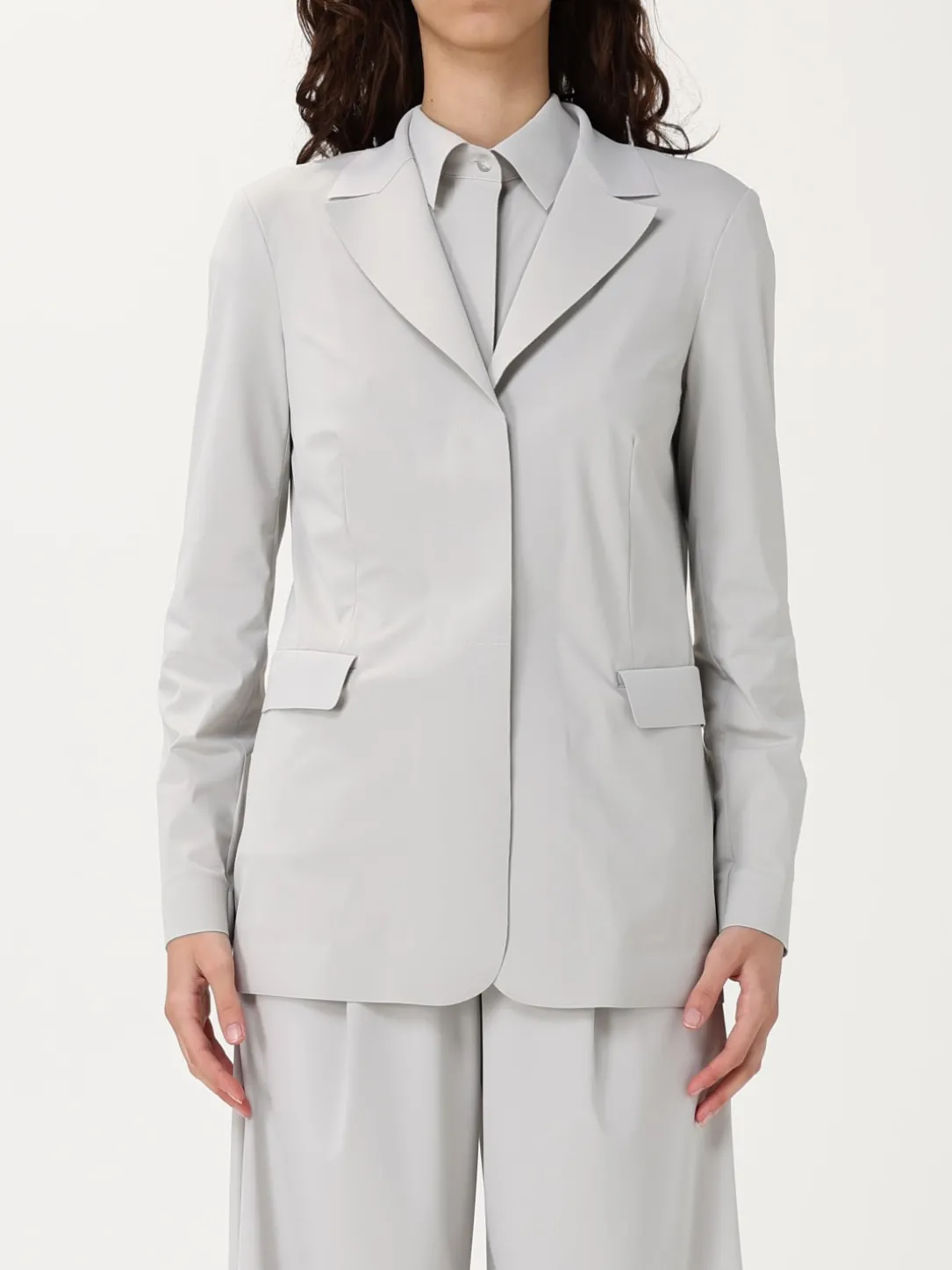 Blazer a monopetto MM Max Mara in jersey