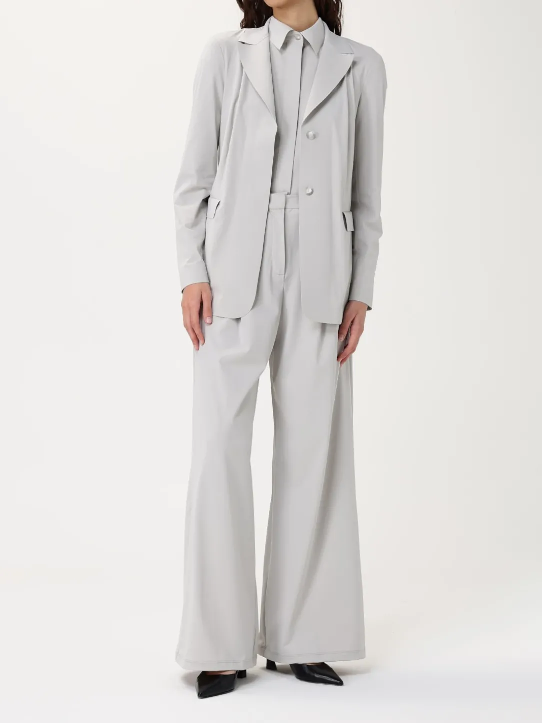 Blazer a monopetto MM Max Mara in jersey