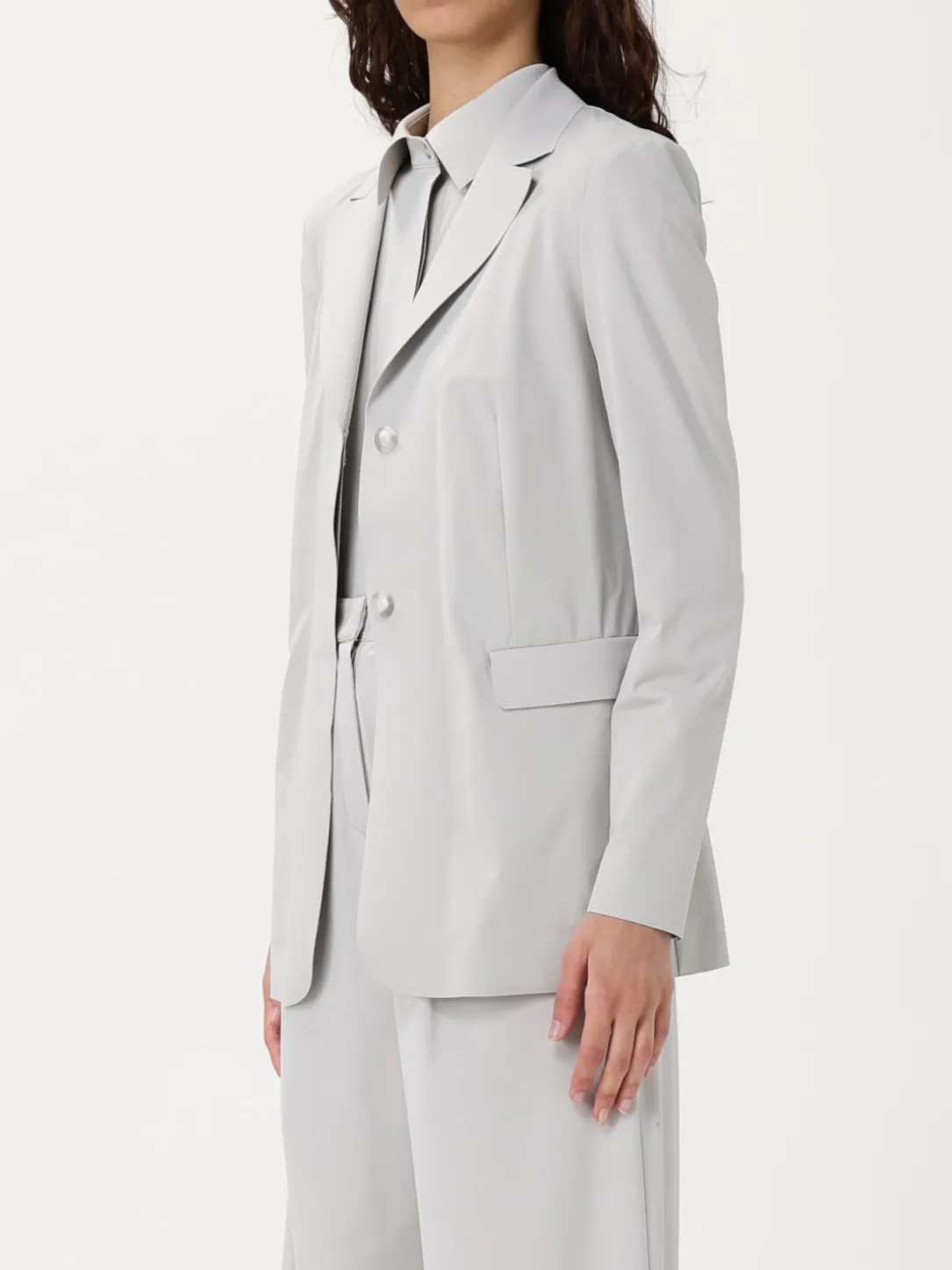 Blazer a monopetto MM Max Mara in jersey