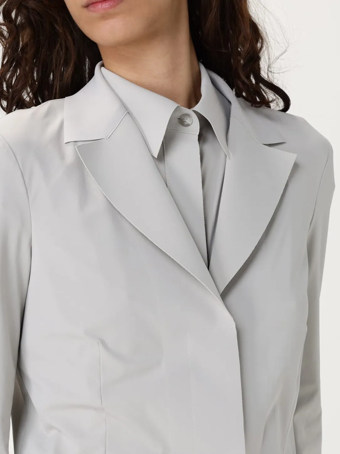 Blazer a monopetto MM Max Mara in jersey