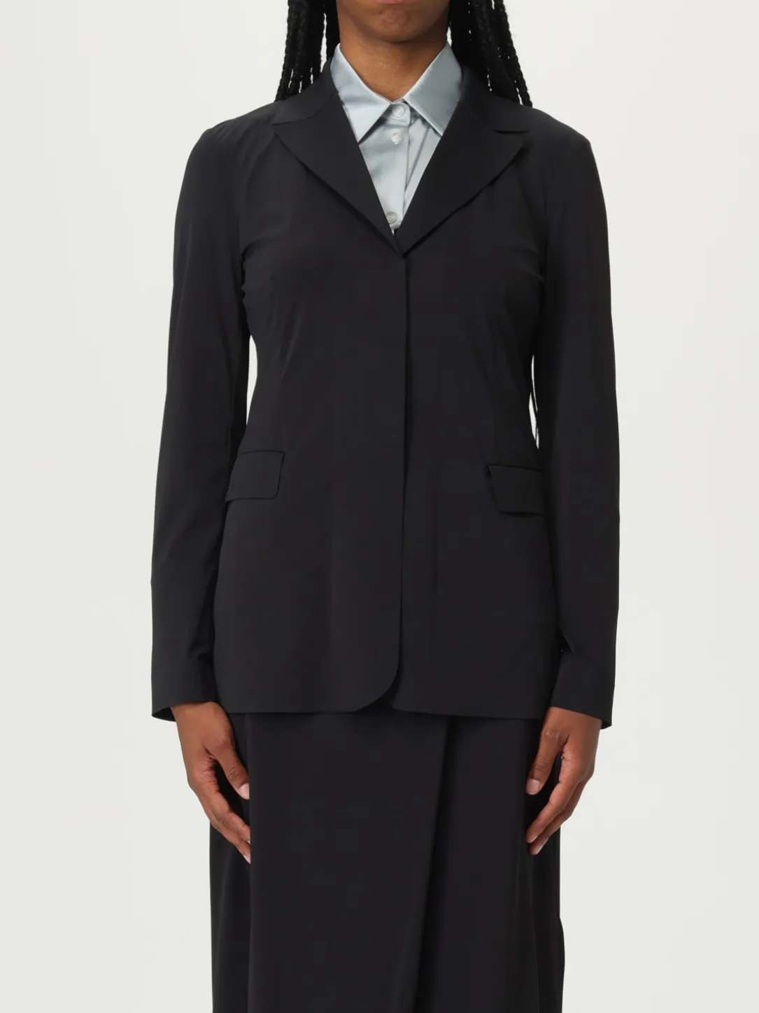 Blazer a monopetto MM Max Mara in jersey