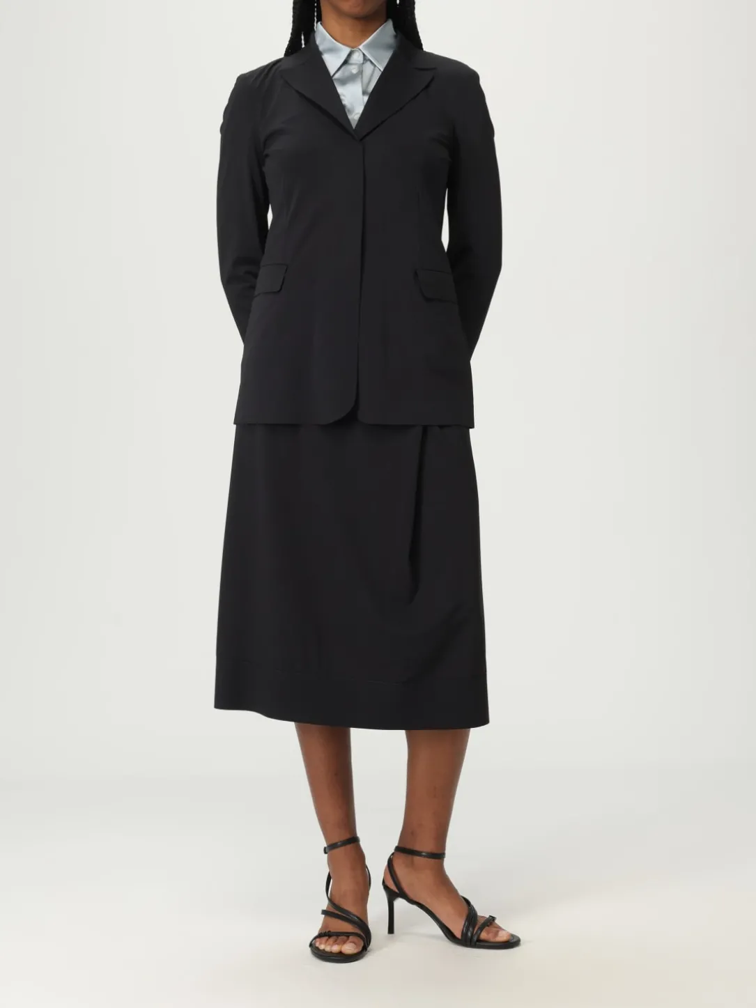 Blazer a monopetto MM Max Mara in jersey