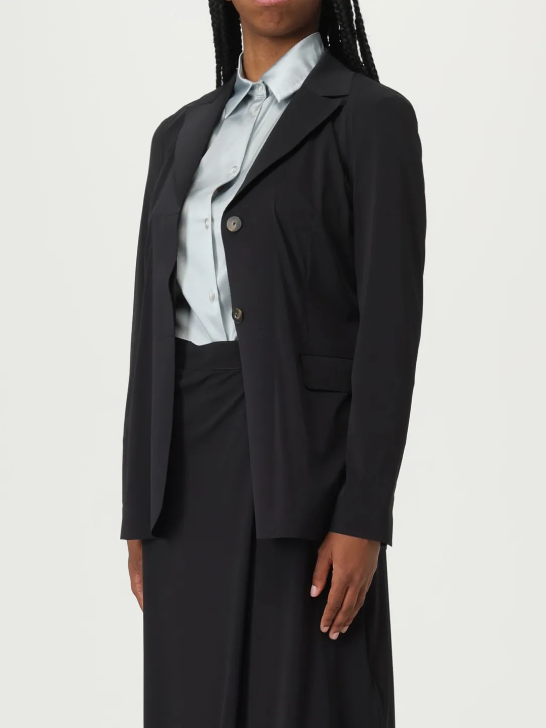 Blazer a monopetto MM Max Mara in jersey