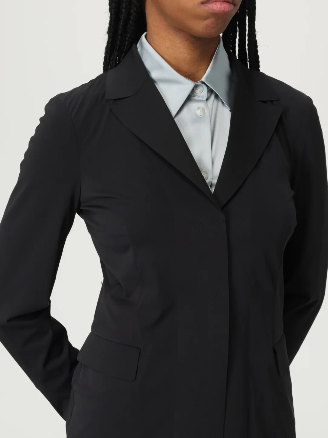 Blazer a monopetto MM Max Mara in jersey