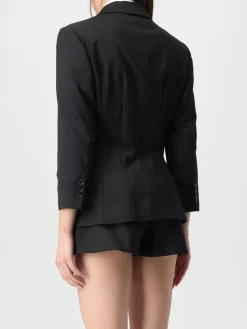 Blazer a monopetto safari in misto lana Elisabetta Franchi