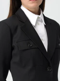 Blazer a monopetto safari in misto lana Elisabetta Franchi