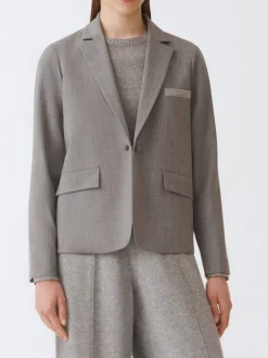 Blazer classico Fabiana Filippi in misto lana vergine