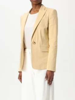 Blazer classico Pinko in lino e viscosa