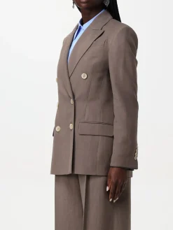 Blazer doppiopetto Brunello Cucinelli in misto lino