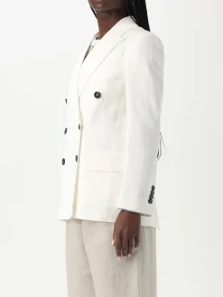 Blazer doppiopetto Brunello Cucinelli in viscosa e lino