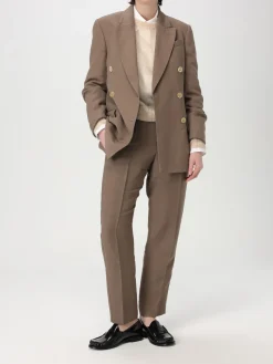 Blazer doppiopetto Brunello Cucinelli in viscosa e lino