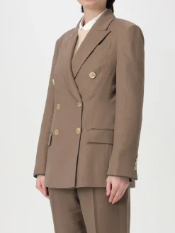 Blazer doppiopetto Brunello Cucinelli in viscosa e lino