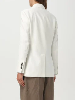 Blazer doppiopetto Brunello Cucinelli in viscosa e lino