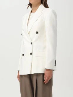 Blazer doppiopetto Brunello Cucinelli in viscosa e lino