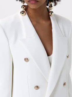 Blazer doppiopetto Elisabetta Franchi in crêpe