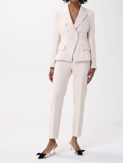 Blazer doppiopetto Elisabetta Franchi in crêpe