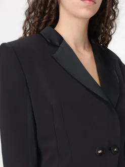 Blazer doppiopetto Elisabetta Franchi in crêpe