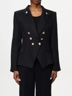 Blazer doppiopetto Elisabetta Franchi in misto lino