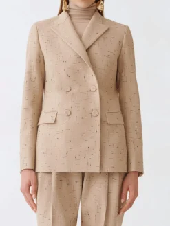 Blazer doppiopetto Fabiana Filippi in misto lana e cotone