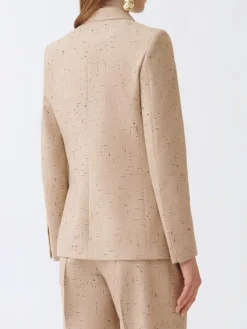 Blazer doppiopetto Fabiana Filippi in misto lana e cotone