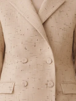 Blazer doppiopetto Fabiana Filippi in misto lana e cotone