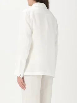 Blazer doppiopetto Lardini in lino