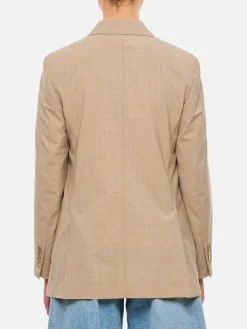 Blazer doppiopetto Max Mara in lana stretch