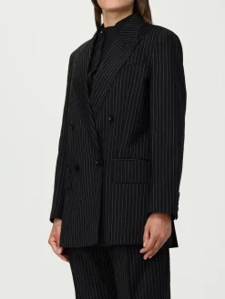 Blazer doppiopetto Max Mara in lana gessata