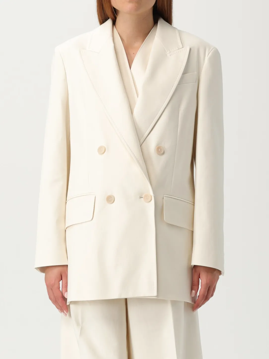Blazer doppiopetto Max Mara in cotone stretch