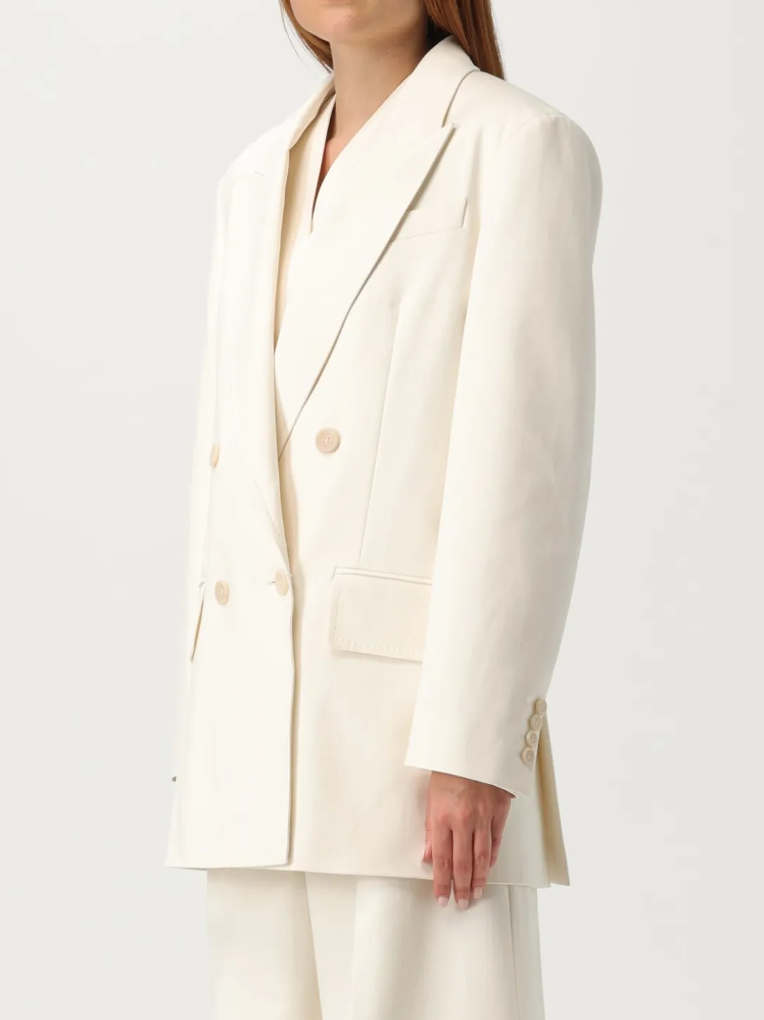 Blazer doppiopetto Max Mara in cotone stretch