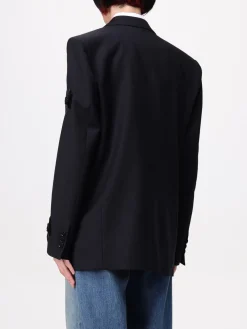 Blazer doppiopetto MSGM in misto lana con ricami