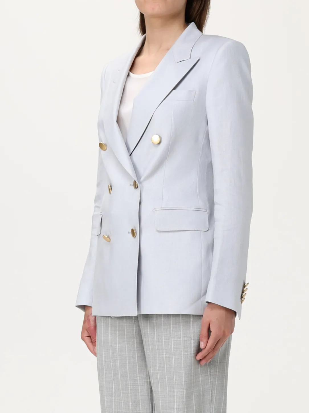 Blazer doppiopetto Tagliatore in misto lino