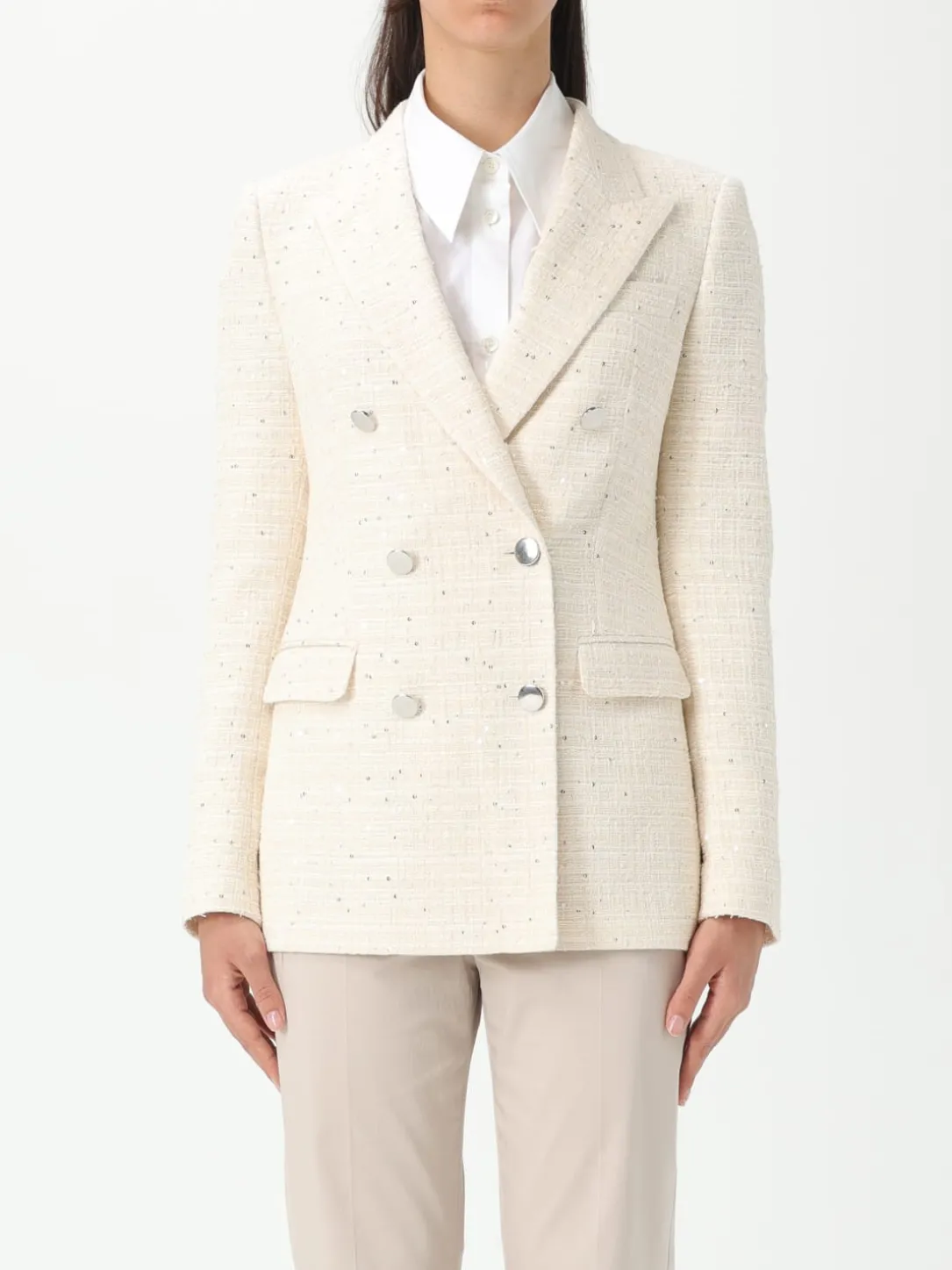 Blazer doppiopetto Tagliatore in misto cotone