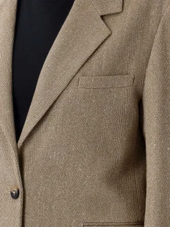 Blazer Golden Goose in misto lino e cotone